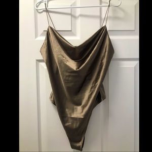 Brand new cowl neck bodysuit